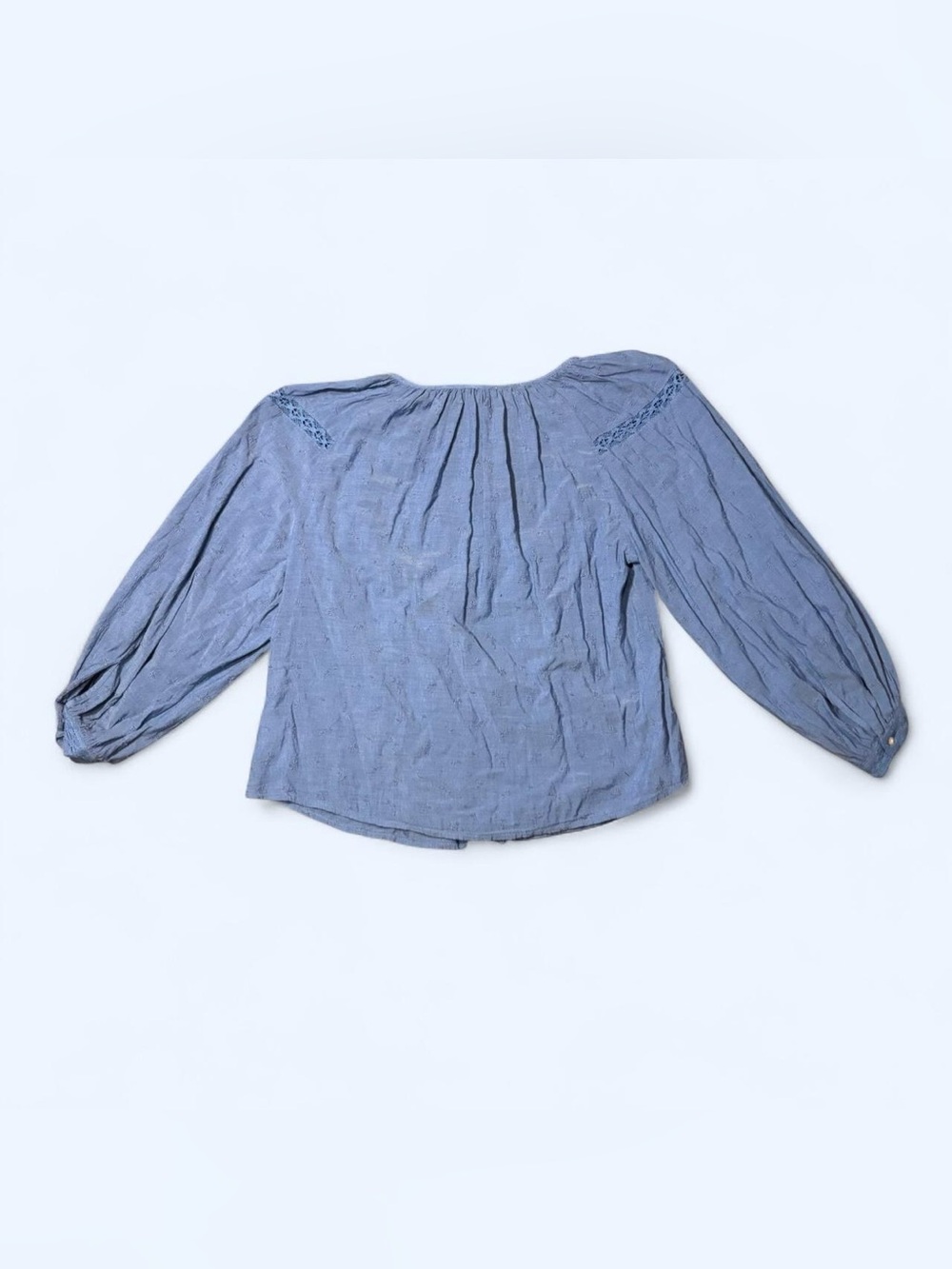 Blue Floral Babydoll Peasant Top by Old Navy! - Picture 7 of 7